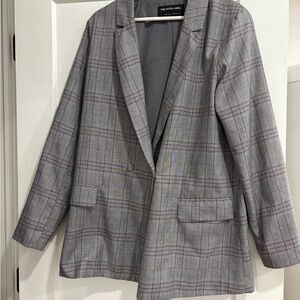 The Fifth Label Gray Tailored Blazer with Notched Lapels